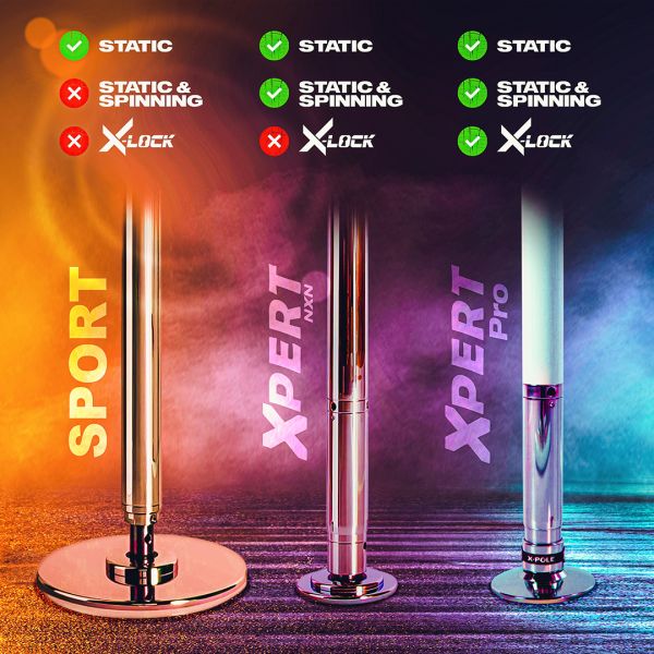 X-Pole Pro XPert Spinning Pole mit X-Lock