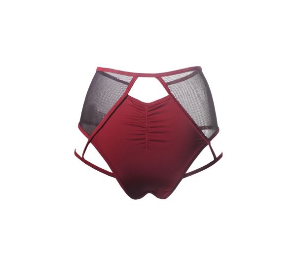 Shorts de liga de cintura alta