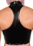 Heroine Liquid Zip-Up Crop Top