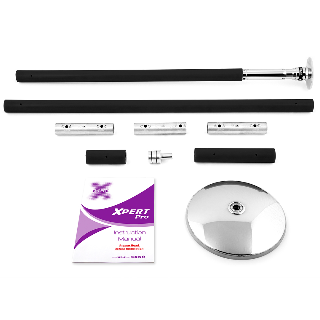 X-Pole Pro XPert Spinning Pole in silicone con X-Lock