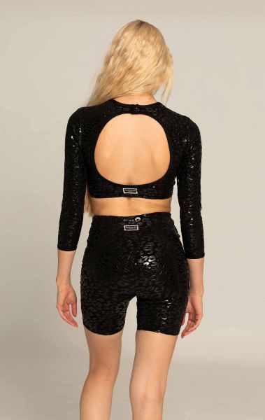 Ultra Grip Superhero Leopard Biker Shorts
